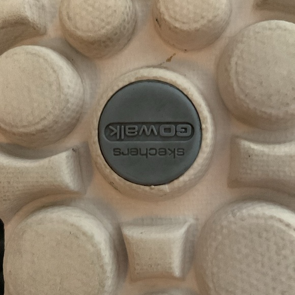 SKETCHERS GO WALK GRAY WOVEN STRETCH SZ 6 1/2 - Picture 6 of 7